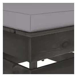 vidaXL Modulares Mittelsofa grau/grau