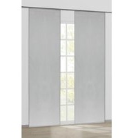 Schiebevorhang Pearl grau B/L: ca. 60x245 cm - grau