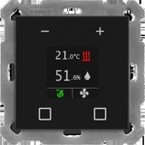 MDT KNX Raumtemperaturregler Smart 55, Schwarz