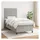 vidaXL Boxspringbett 100 x 200 cm Hellgrau