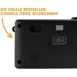 camp snap CS-V105 – Retro Digitalkamera im Vintage-Look, mit Vintage-Fotoeffekten, ohne Display, 8MP, USB-C, SD-Slot, braun