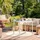 Relaxdays Gartentisch 78 x 78 x 74,5 cm Weiß