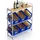 Blumtal Getränkekistenregal 104 x 32 x 117,3 cm Weiß