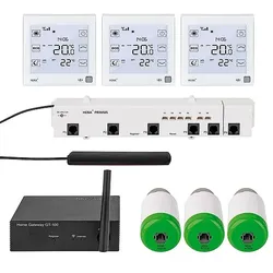 Blossom-IC Hera+ Primus PRO Tres-Set, 3x Thermostat, 3x Actor, 1x Primus PRO, 1x Gateway GT-100