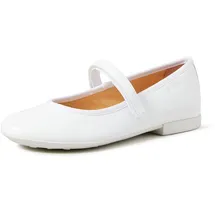 GEOX Mädchen Jr Plie' Ballerinas, Weiß, 34 EU