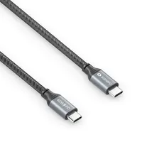 Sonero Sonero® USB-C auf USB-C Ladekabel, - USB 2.0, 60W PD, grau/schwarz, 1,50m