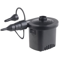 infactory Elektrische Pumpe: Akku-Luftpumpe mit 3 Ventil-Aufsätzen und USB-Ladekabel, 200 l/Min. (Akku Luftpumpe Schlauchboot, Pumpe Akku, Schnell Aufpumpen)
