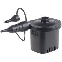 infactory Pumpe Akku: Akku-Luftpumpe mit 3 Ventil-Aufsätzen und USB-Ladekabel, 200 l/Min. (Akku Luftpumpe Schlauchboot, Elektrische Luftpumpe Schlauchboot, Schnell Aufpumpen)