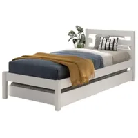 Vipack Einzelbett Pino 90x200 cm, mit Lattenrost, inkl. Bettschublade,