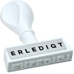 WEDO Stempel Erledigt 193 16 45x6mm