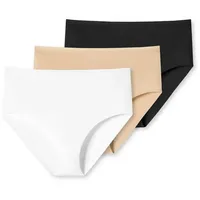 SCHIESSER Slip 6 St. Schwarz/Weiß/Beige 3XL
