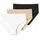 SCHIESSER Slip 6 St. Schwarz/Weiß/Beige 3XL