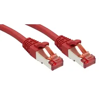 Lindy 47735 RJ45 Netzwerkkabel, Patchkabel CAT 6 S/FTP Rot