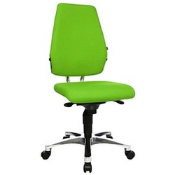 Topstar Bürostuhl Body Balance S30, SI99T35 Stoff grün, Gestell alu