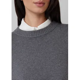 s.Oliver Strickpullover mit Ärmelaufschlag Grau 48