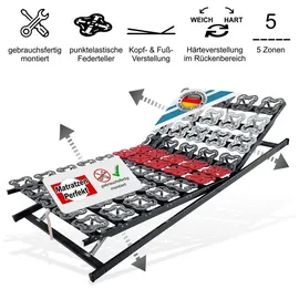 Matratzen Perfekt Tellerlattenrost T-Flex verstellbar 100 x 200 cm
