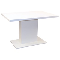 Säulen-Esstisch in Weiß 120x80 cm Diningtisch Speisetisch Säulentisch Tisch
