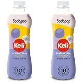 Sodapop Keli Sirup Maracuja, schnell & einfach zubereitet, 1 Flasche ergibt 10 L Fertiggetränk, 500 ml (Packung mit 2)