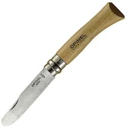 Kindermesser Schnitzmesser Kinder Taschenmesser Camping Messer rund Holz braun|grau No Size