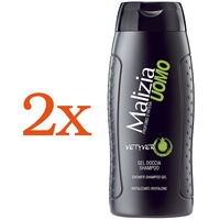 MALIZIA UOMO VETYVER Duschgel & Shampoo für Herren 250ml - 2in1 -