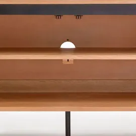 Kave Home Regal Jaxx 120 x 200 x 45 cm Schwarz