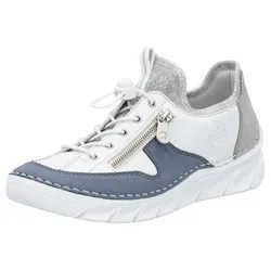 Slip-On Sneaker, Slipper, Freizeitschuh mit kontrastfarbenen Besätzen, Gr. 36, weiß-kombiniert, , 72199566-36