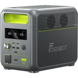 Fossibot Stromerzeuger Solargenerator 1200W, 1024Wh Tragbarer Powerstation, 2,4 in kW, (1-tlg), LiFePO4 Batterie, für Camping Outdoor