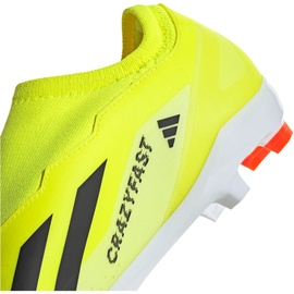 adidas X Crazyfast League Laceless Firm-Ground Fußballschuhe Herren Fussball-Rasenschuhe tesoye/cblack/ftwwht 44