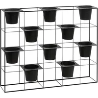 Dehner Pflanzgefäße 100 x 80 x 20 cm Schwarz