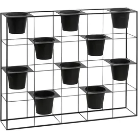Dehner Pflanzgefäße 100 x 80 x 20 cm Schwarz