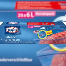 Toppits Gefrierbeutel SafeLoc 6,0 l, 20 St.