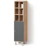 livinity Fucino Midischrank 30 x 130,6 x 30 cm Anthrazit