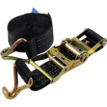 SHZ Spanngurt H800 Ratsche Spitzhaken schwarz