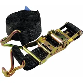SHZ Spanngurt H800 Ratsche Spitzhaken schwarz