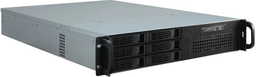 Inter-Tech IPC 2U-2406 Rack Schwarz, Silber