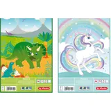 Herlitz Malblock A4 Comic, holzfreies Papier, 70 g/m2, 75 Blatt,