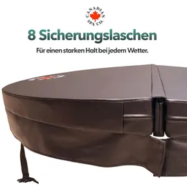 Canadian Spa Whirlpool-Abdeckung Ø 203cm braun universal passend