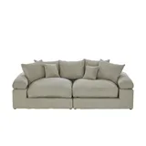Smart Big Sofa Lionore Cordstoff natur
