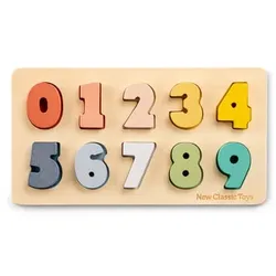 New Classic Toys Zahlen Puzzle, pastell
