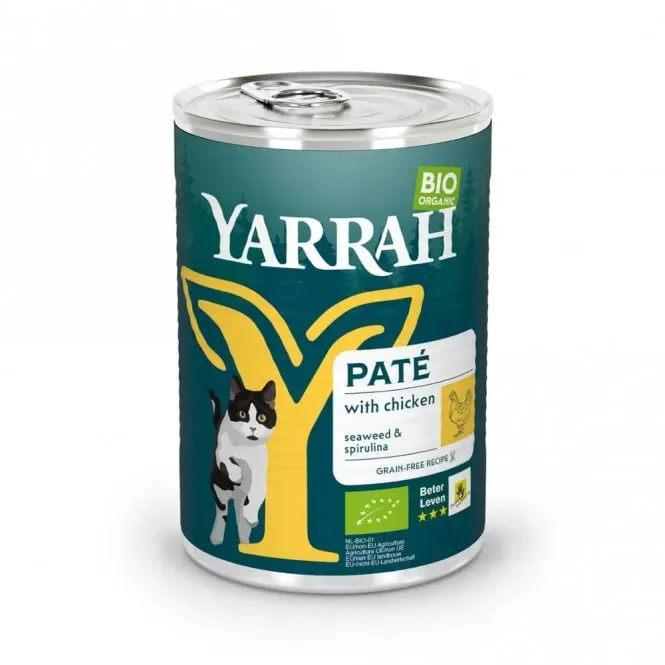 Yarrah Katze Pastete - Huhn bio 400g