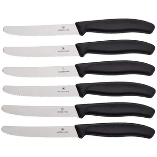 Victorinox Swiss Classic Tomaten-/Tafelmesser 6-tlg. schwarz