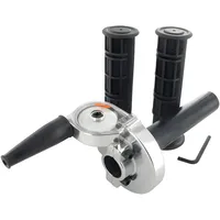 motoforce racing Kurzhubgasgriff RACING inkl. Lenkergriffe universal Chrom