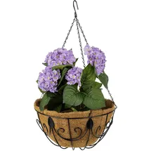 Relaxdays Hängekorb 3er Set Ø 35 cm Braun