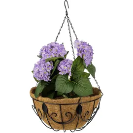 Relaxdays Hängekorb 3er Set Ø 35 cm Braun