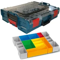 BS SYSTEMS GMBH & CO Sortimo Systemkoffer L-Boxx 102 Ozeanblau, transparenter Deckel + Insetboxen H3