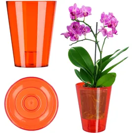 Kadax Orchideentopf Ø 12,7 x 16,3 cm Rot