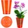 Kadax Orchideentopf Ø 12,7 x 16,3 cm Rot