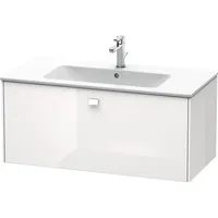 Duravit Brioso Waschtischunterbau BR400301079 1020x479mm, Nussbaum Natur/Chrom, 1 Auszug