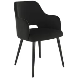BIG Möbel GmbH Gastro Stuhl | Eleganza Comfort | Samt Anthrazit