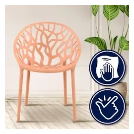 CLP Gartenstuhl Hope 59 x 59 x 80 cm pfirsich